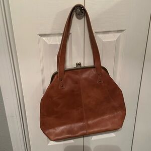 Elegant Brown Leather Tote Bag